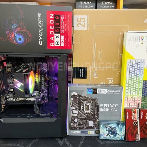 PC I5 13400F RX580 8GB CASE XIGMATEK MYX