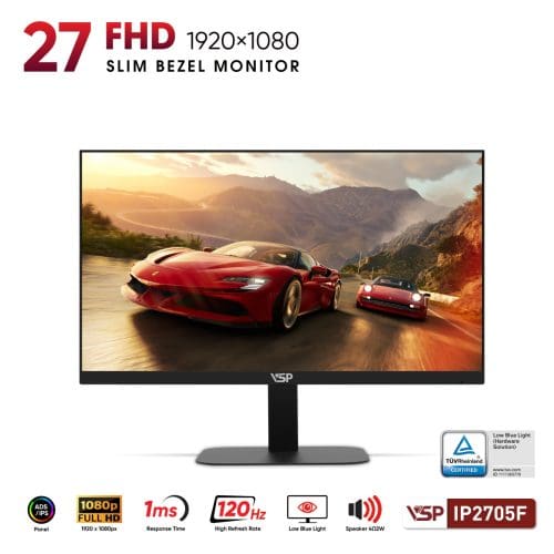 Man Hinh VSP IP2705F 27inch FHD IPS ELED 120Hz 1ms Loa Ver2025