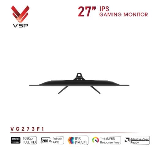 Man hinh Gaming VSP VG273F1 27 Inch IPS FHD 200Hz 1ms FreeSync Adaptive Sync Den 1