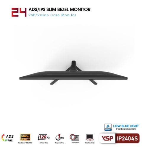 Man hinh VSP IP2404S 23.8 inch Full HD IPS 1ms 120Hz TUV bao ve mat 1
