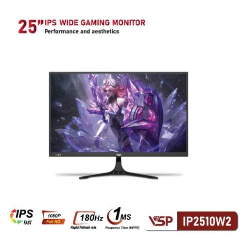 Man hinh VSP IP2510W2 25inch IPS FHD 180Hz 1Ms Adaptive Sync Freesync