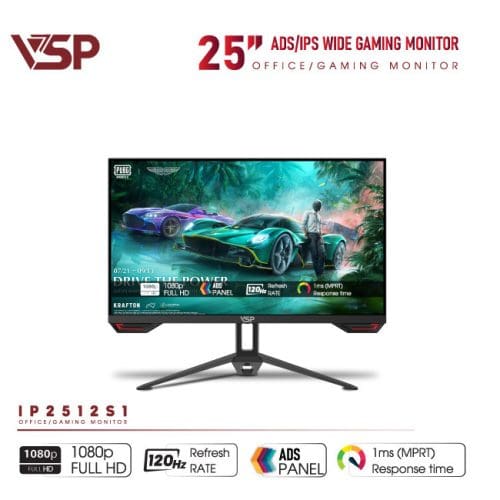 Man hinh VSP IP2512S1 24.5 inch Full HD IPS 120Hz 1ms phang den 1
