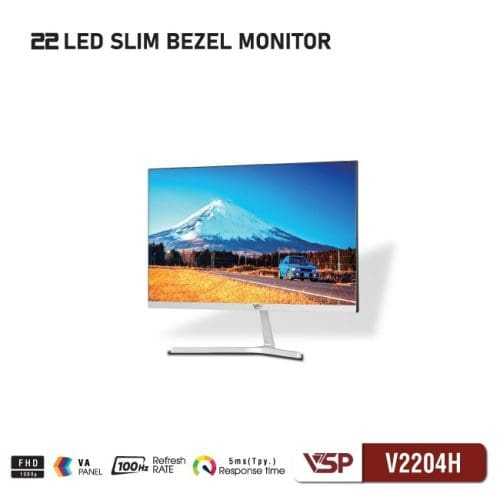 Man hinh VSP V2204H 21.5 inch Full HD VA 75Hz 4ms White